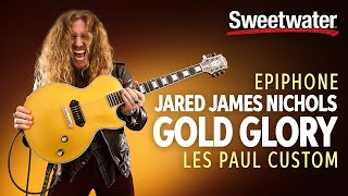 Video thumbnail for Epiphone Jared James Nichols Gold Glory Les Paul Custom Demo by Jared James Nichols by Sweetwater