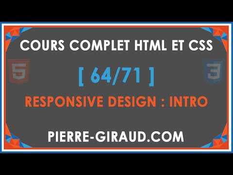 COURS COMPLET HTML ET CSS 1 71 Présentation du cours