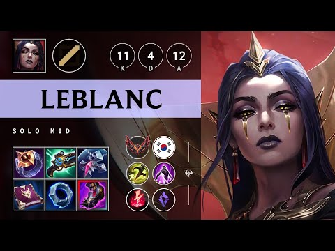 LeBlanc Mid vs Zoe - KR Grandmaster Patch 25.21