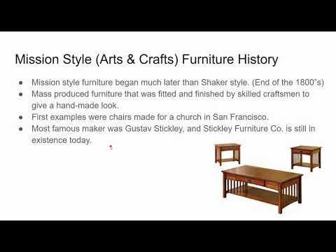 Shaker Style vs Mission Style Furniture