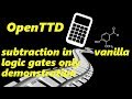 OpenTTD Subtraction In Vanilla Version Of The Game And Update On My Channel