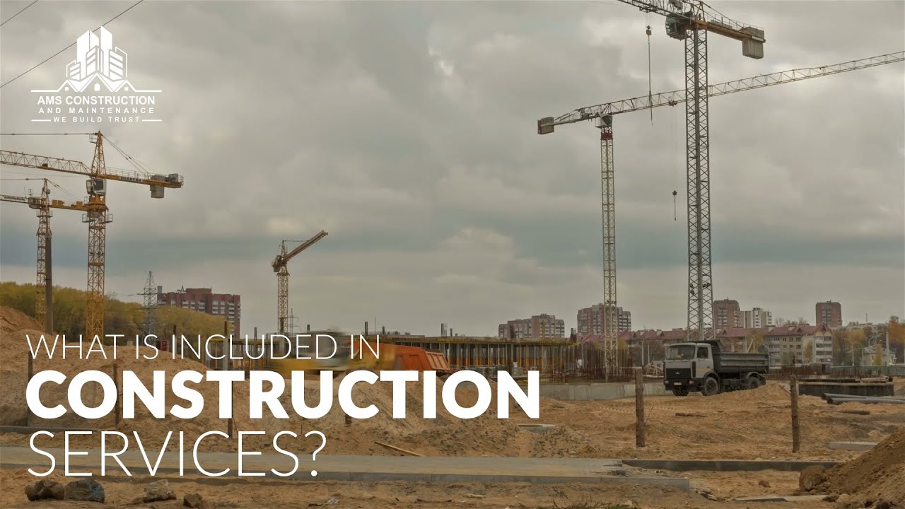 What is included in construction services?