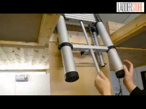 Using the Youngman Telescopic Loft Ladder