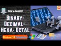 How To Convert Binary Decimal Hexa Octal On Windows 10 Calculator