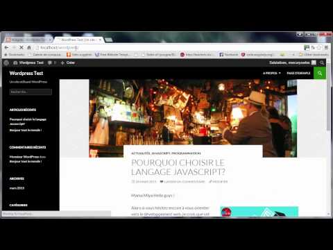 Tutoriel Wordpress 22 Les modèles de page