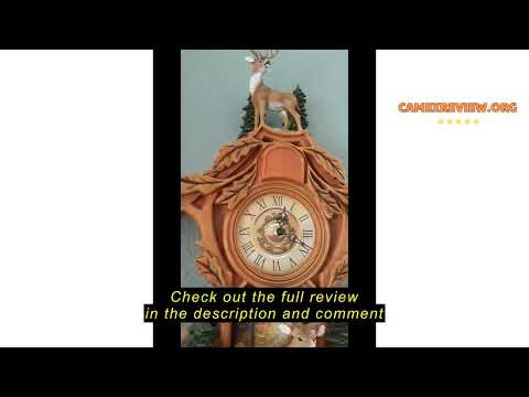 Review The Bradford Exchange Whitetail Deer Gathering Cuckoo Clock