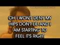 HIPS DONT LIE SHAKIRA KARAOKE 