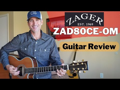 Zager ZAD-80 CD OM Guitar Bundle image 23