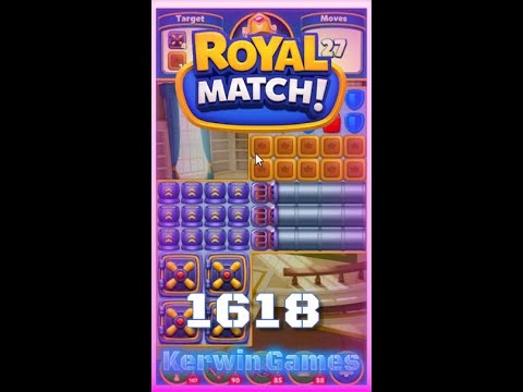 Royal Match Level 1618 - No Boosters Gameplay