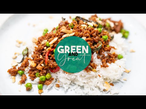 Plant Based Stir Fry Recipe Idea - Beyond Meat With Thai Basil And Garlic