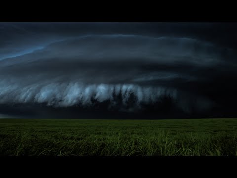 Monster "Mothership" Supercell Approaching Over Valley | Full Storm&Rain Ambience | 3 HOURS
