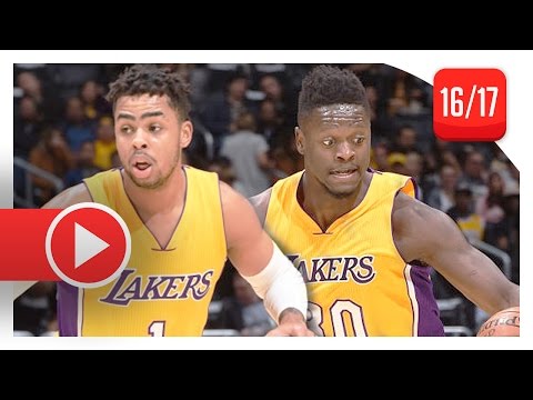 D'Angelo Russell & Julius Randle Full Highlights vs Hornets (2017.02.28) - 46 Pts, 15 Ast, 18 Reb
