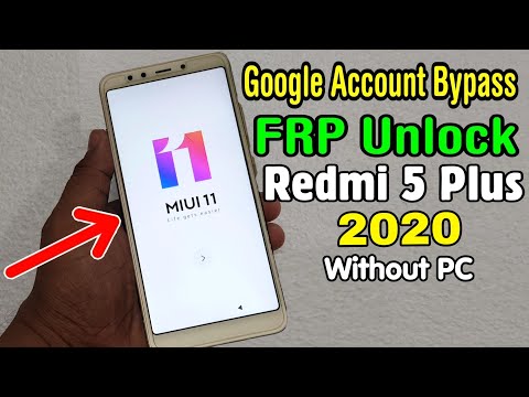 Xiaomi Redmi 5 Plus <MEG7/ MEI7></p><p>FRP Unlock/ Google Account Bypass 2020 || MIUI 11 (Without PC)