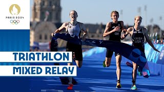 Download lagu A THRILLING Ending! | Triathlon Mixed Relay | #Paris 2024 Highlights mp3
