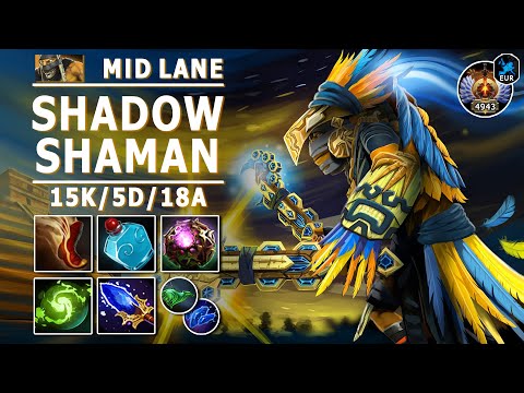 Shadow Shaman Mid Lane | 7.30e | Core SS Play | Dota 2 Immortal Gameplay
