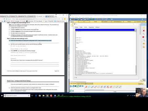 Packet Tracer 8.5.2.4 - Configure Initial Router Settings