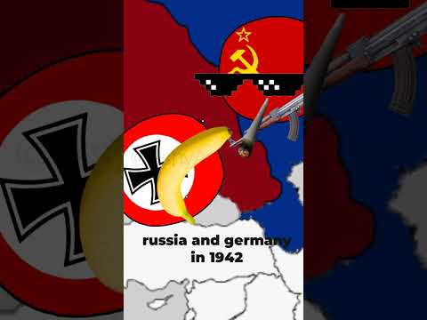 russia and germany then vs now | #countryballs