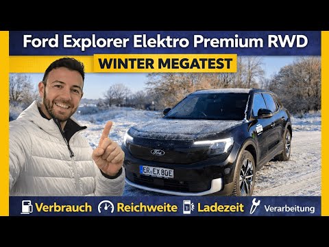 Ford Explorer Elektro Premium RWD im großen Winter Test - Verbrauch, Reichweite & Ladeleistung