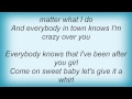 Keith Anderson - Crazy Over You Lyrics