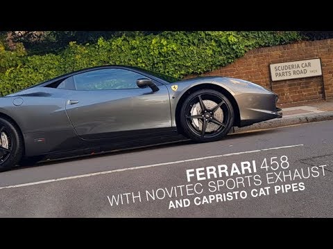 Sensational Ferrari 458 with Novitec sports exhaust