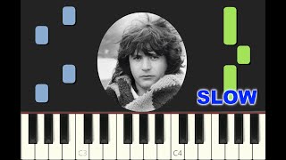 SLOW piano tutorial "JE NE SUIS PAS UN HEROS" Daniel Balavoine, 1980, avec partition gratuite (pdf)
