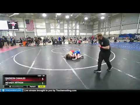 55 Lbs Cons. Round 2 - Madison Canales, TX Vs Nevaeh Arthun, WA 153e