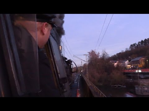 Spätschicht auf 35 1097 | Mitfahrt im Führerstand einer Dampflok (4K)