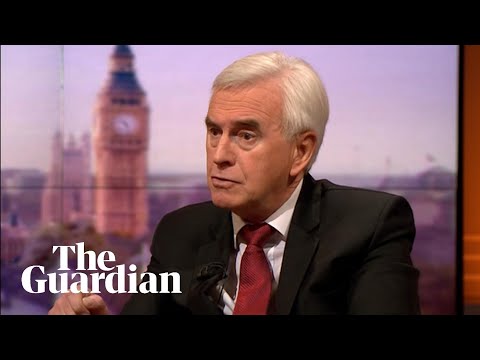 John McDonnell apologises 'for the suffering we have inflicted' on Jewish community
