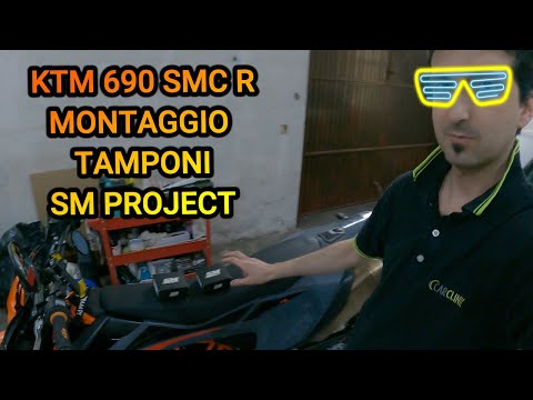KTM 690 SMC R - MONTAGGIO TAMPONI SM PROJECT - DIY - [4K] - DAVIDE 79