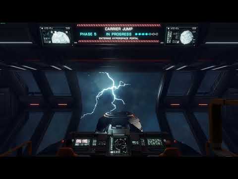 Elite: Dangerous Odyssey - Nautilus-Class Fleet Carrier Hyperspace Jump (Interior)