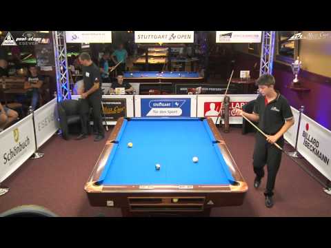Stuttgart Open 2015, No. 07, Klaus Zobrekis vs. Ivan Galic, 10-Ball, Pool-Billard