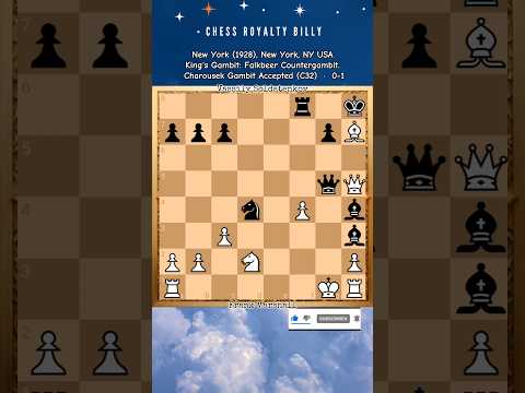Frank Marshall vs Vassily Soldatenkov (1928) #chessroyaltybilly #chess #quickcheckmate #shorts