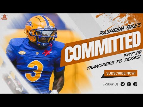 Rasheem Biles COMMITTED to Texas | Pitt LB | Transfer Portal | Arch Manning | Football