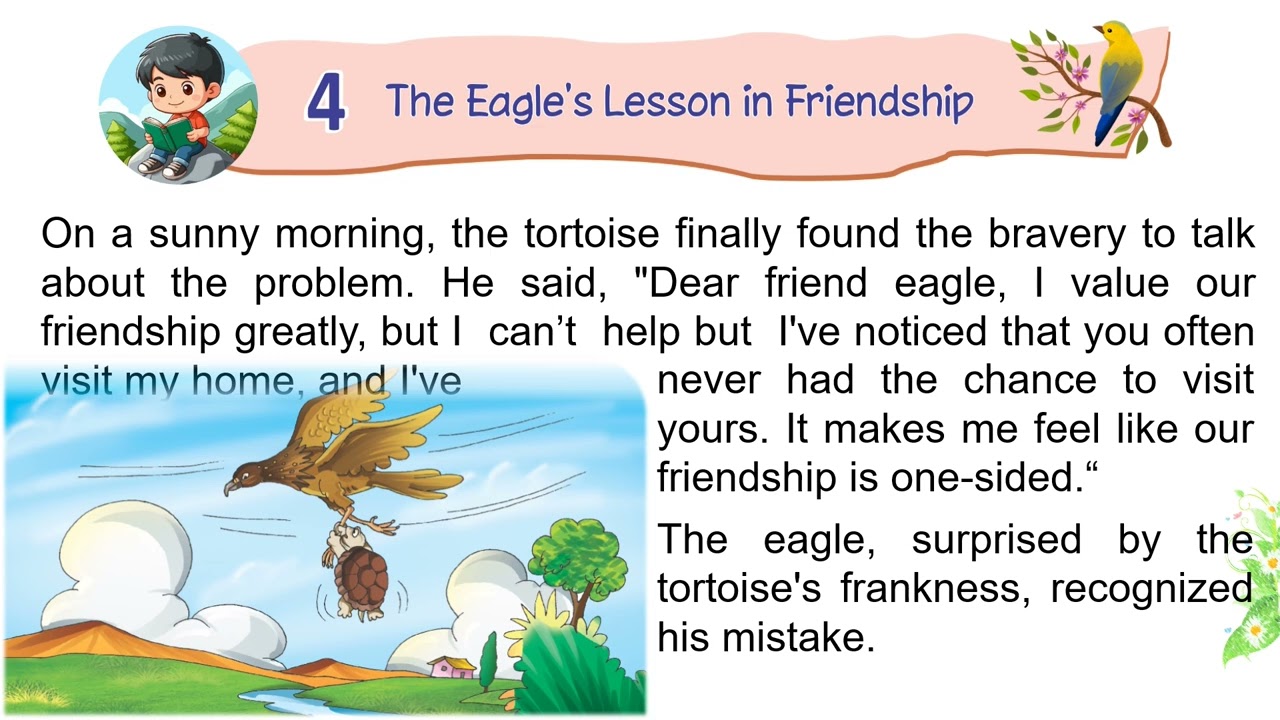 Chapter-4 The Eagle's Lesson in Friendship | Moral Values-3 | Carvaan | School Learning