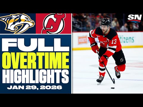 Nashville Predators at New Jersey Devils | FULL Overtime Highlights - January 29, 2026