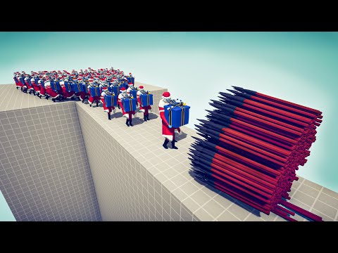 100x SANTA CLAUS vs EVERY GOD - Totally Accurate Battle Simulator TABS