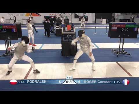 Cairo Worlds 2021 JMF - L16 - Podralski POL v Roger FRA