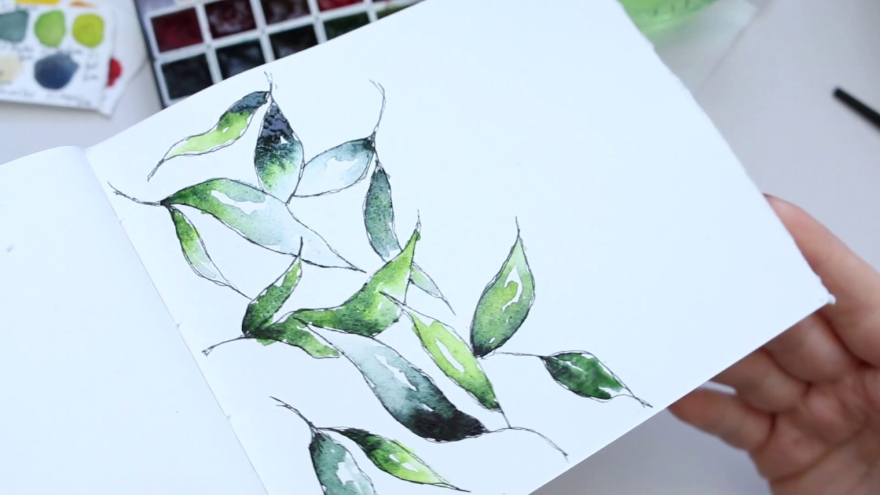 Leaf Pattern Illustration | Watercolour Tutorial