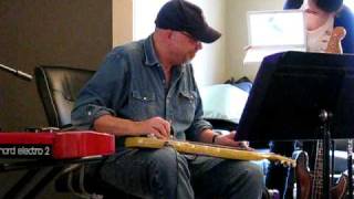 Phil Madeira Recording Lap Steel with Chanel Campbell