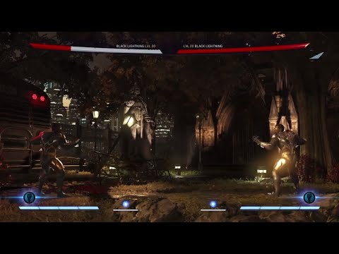 Injustice 2 Black Lightning VS Black Lightning Mirror Single Fight