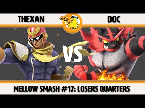 Mellow Mushroom SSBU #17 - Thexan (Capt Falcon) vs Doc (Incineroar) Smash Ultimate Losers Quarters