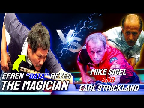 EFREN REYES VS EARL STRICKLAND VS MIKE SIGEL at the 1998 World 9-Ball Championship Finals