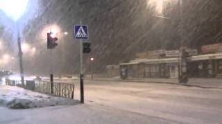preview picture of video 'Снегопад в Нижнем Новгороде'