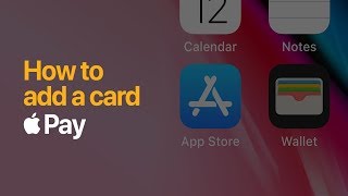 Apple Pay — How to add a card on iPhone — Apple