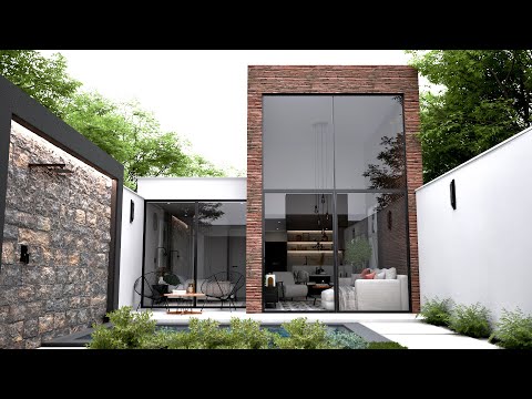 House Design 6x25 Meters