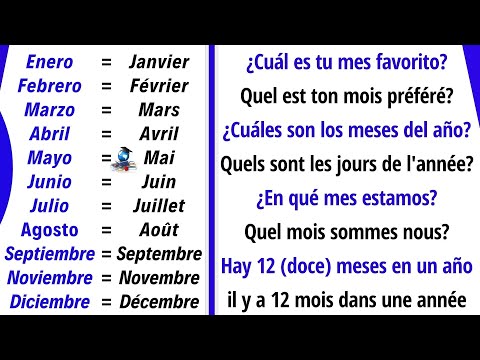 Les Mois de l'année en Espagnol - Vocabulaire de base | Leçon d'espagnol