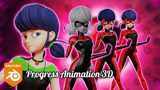 Progresso Criativo Animação: A Transformação da Ladybug Au 🐞 _ Scarlet Lady Au