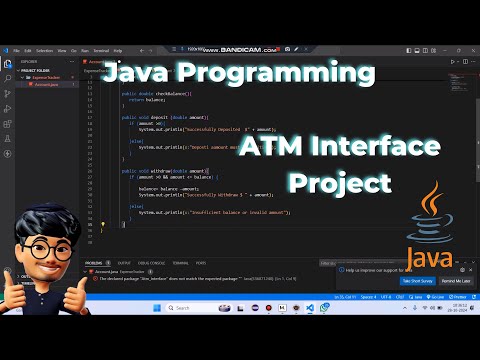 Asmr Programming Atm Interface Project Using Java No Talking