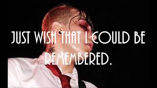 dear percocet, i don't think we should see eachother anymore // frank iero and the patience - lyrics