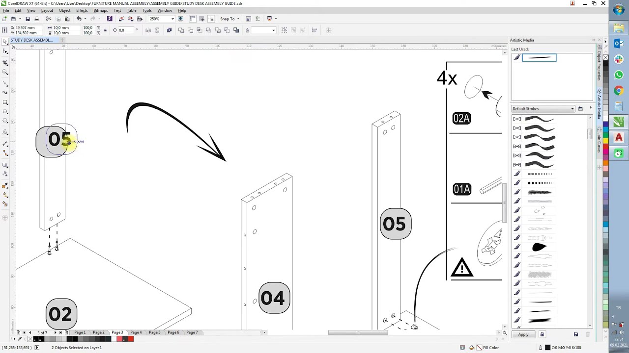 How to make furniture assembly guide?